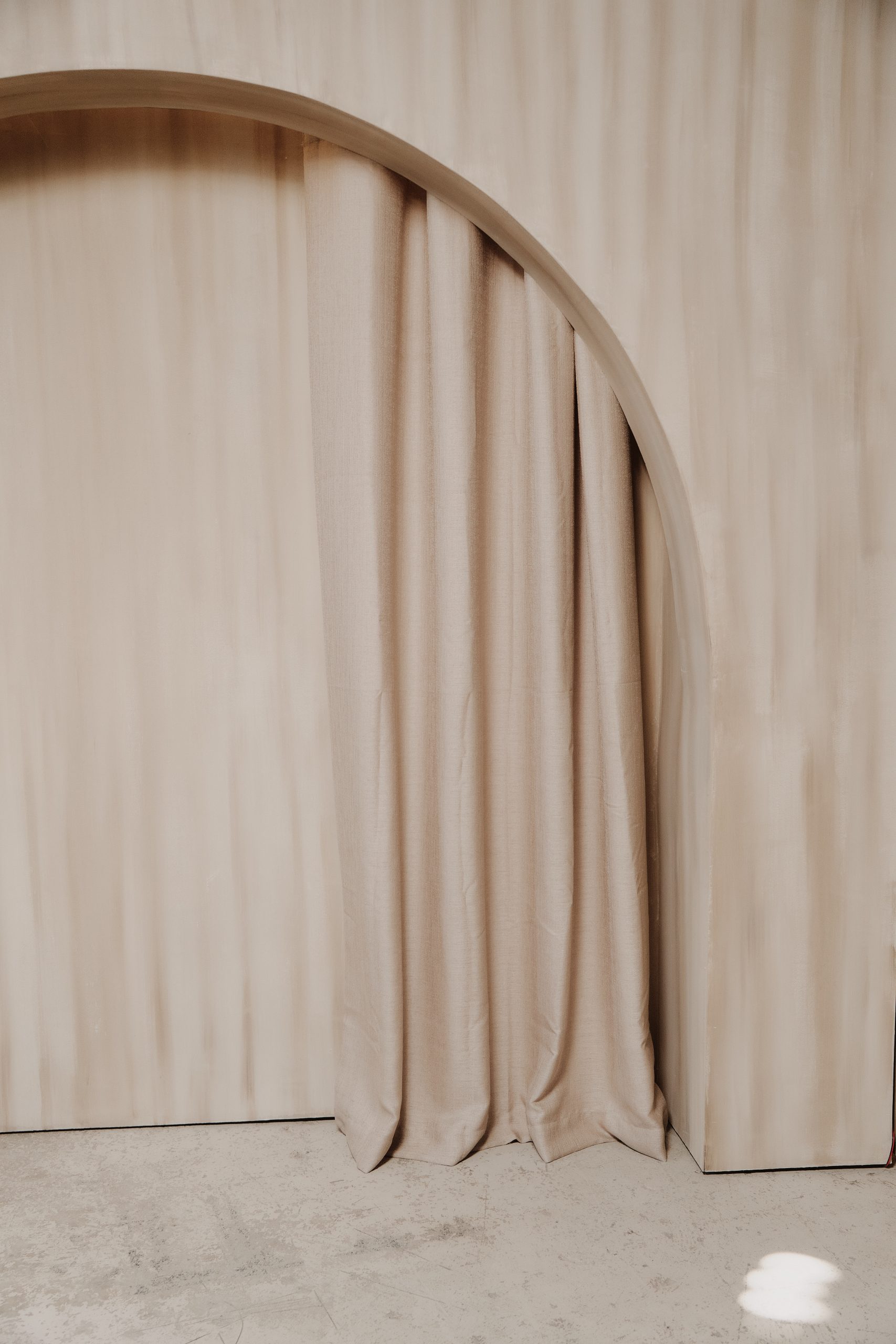 studio backdrop with arch
