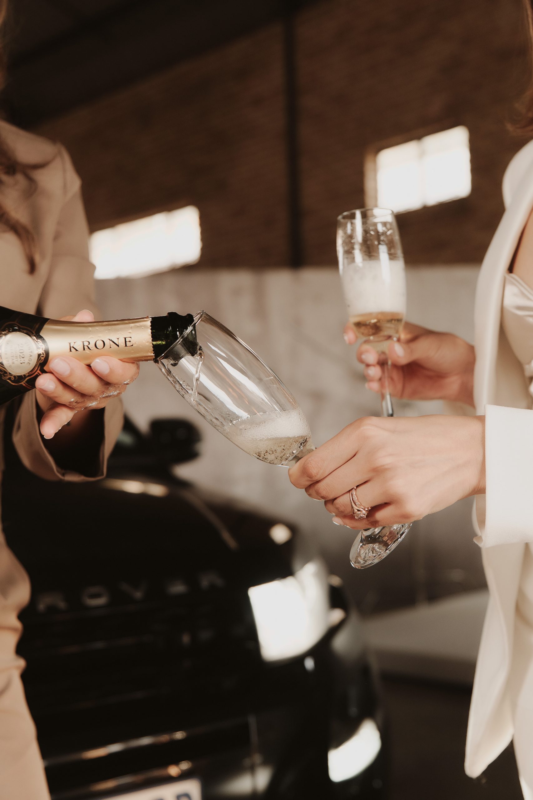 Krone champagne for celebration